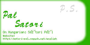 pal satori business card